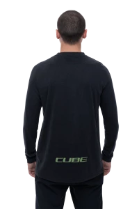 Koszulka rowerowa Cube MTB Round Neck Jersey Flow LS black p4.webp