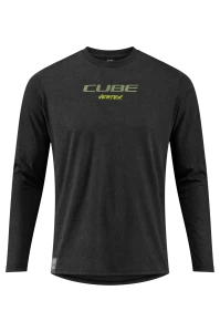 Koszulka rowerowa Cube MTB Round Neck Jersey Flow LS black.webp