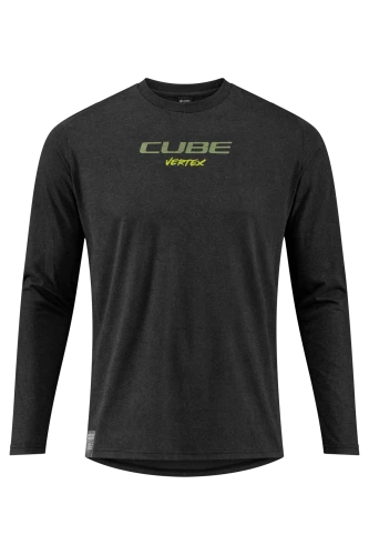 Koszulka rowerowa Cube MTB Round Neck Jersey Flow L/S black