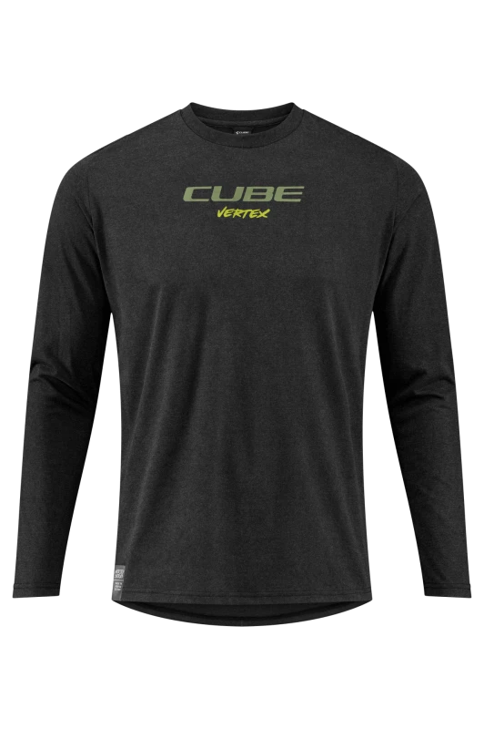 Koszulka rowerowa Cube MTB Round Neck Jersey Flow LS black.webp