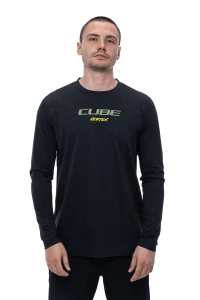Koszulka rowerowa Cube MTB Round Neck Jersey Flow LS black p3.webp