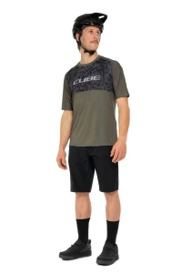 Koszulka rowerowa Cube MTB Jersey Matrix TM SS green p5.webp