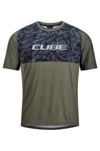 Koszulka rowerowa Cube MTB Jersey Matrix TM SS green.webp