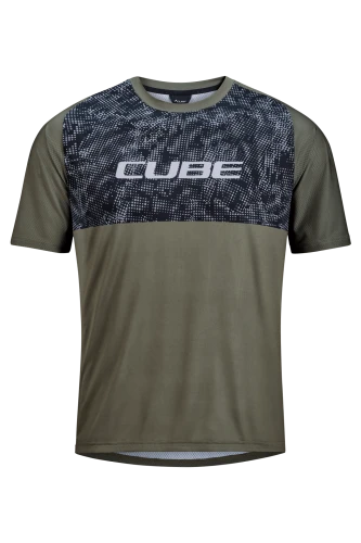 Koszulka rowerowa Cube MTB Jersey Matrix TM S/S green