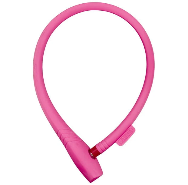 Zabezpieczenie / zapięcie rowerowe ABUS uGrip Cable 560 z zamkiem na klucz 65cm pink