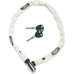 Zabezpieczenie / zapięcie rowerowe ABUS Web 1500 łańcuch z zamkiem na klucz 60cm white