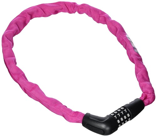 Zabezpieczenie / zapięcie rowerowe ABUS Steel-O-Chain 5805C łańcuch z zamkiem na szyfr 75cm pink