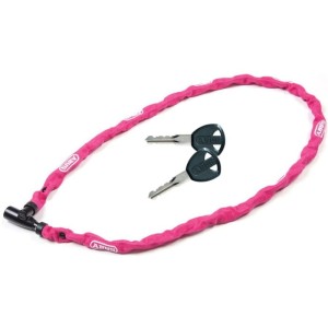 Zabezpieczenie / zapięcie rowerowe ABUS Web 1500 łańcuch z zamkiem na klucz 60cm coral