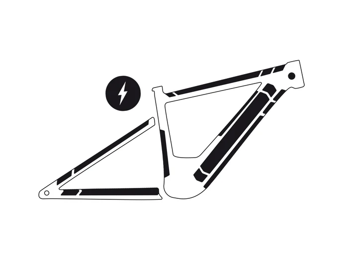 ams naklejka ochronna na rower e-bike