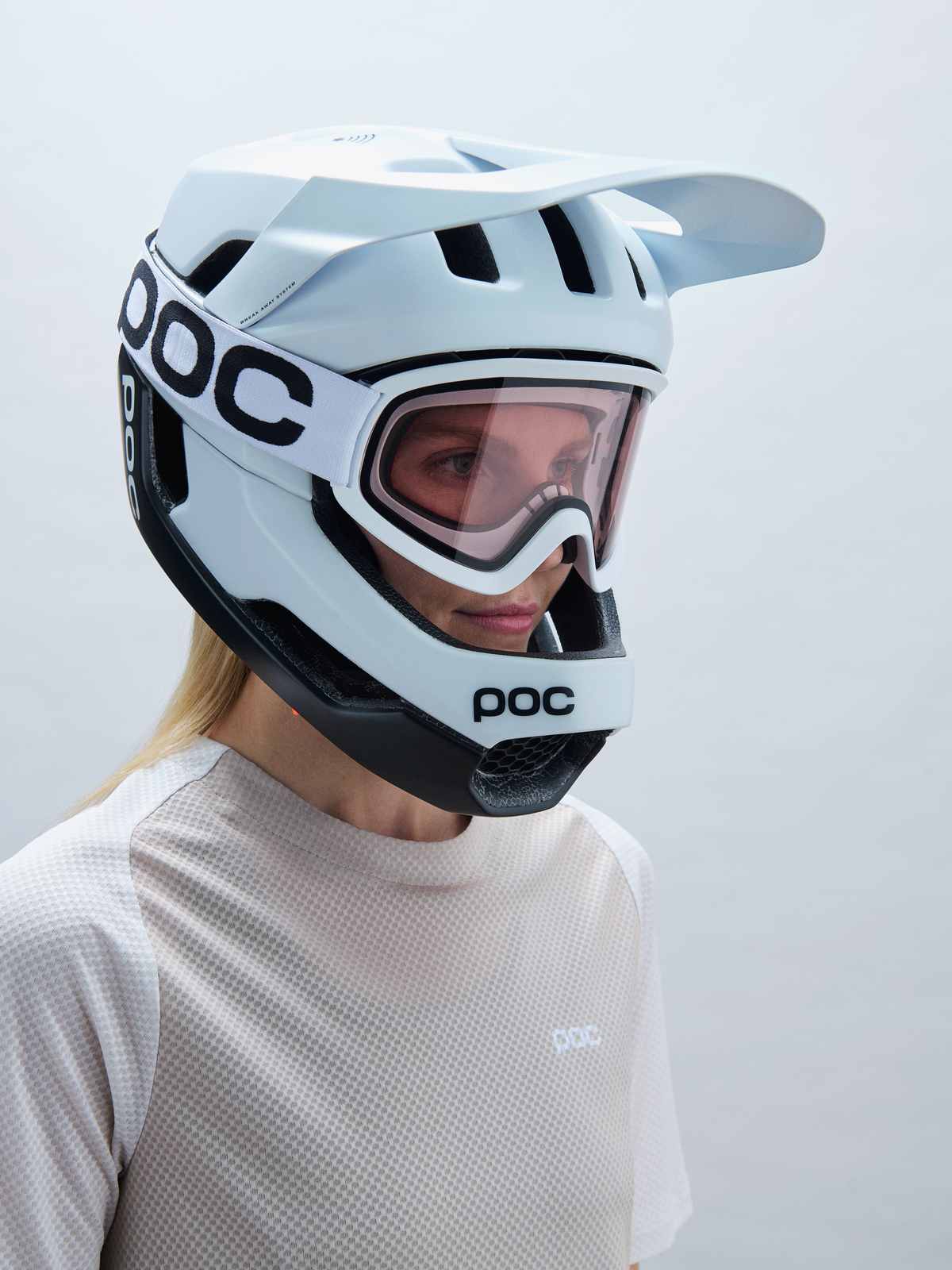 Gogle rowerowe POC Ora Hydrogen White Clarity Trail